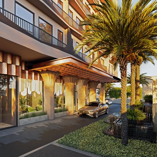 Arrival porch — artistic impression