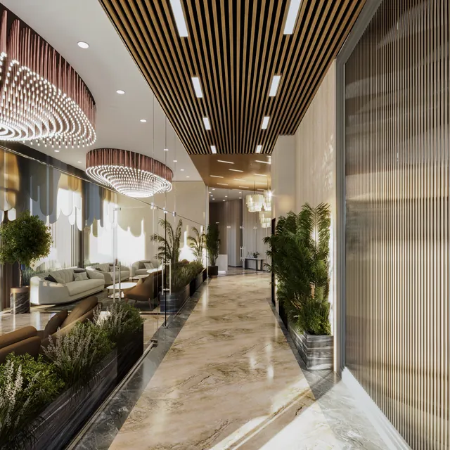 Lounge corridor — artistic impression