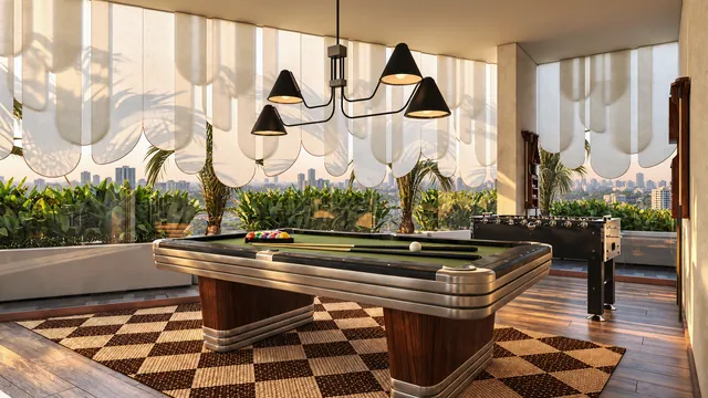 Indoor games — artistic impression
